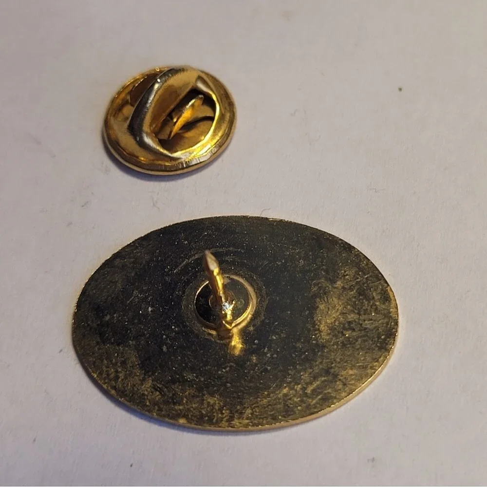 Vintage Sitka Alaska Floral souvenir lapel pin